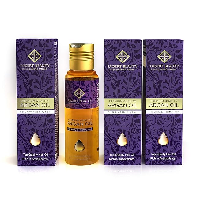 Argan Oil, 4 oz, Hair Oil Treatment for Dry Damaged Hair, Leave-in Conditioner, Hydrating, Strengthens, Natural, Cruelty Free