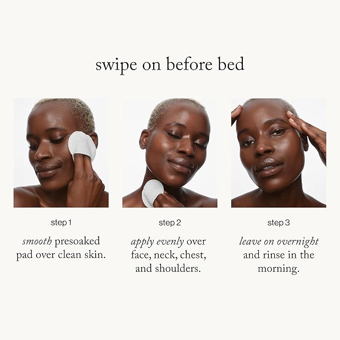 goop Beauty 15% Glycolic Acid Exfoliating Pads | Inspired by a Professional Chemical Peel | Refines & Retexturizes for Glowing Skin | Paraben and Silicone Free | 12 pack