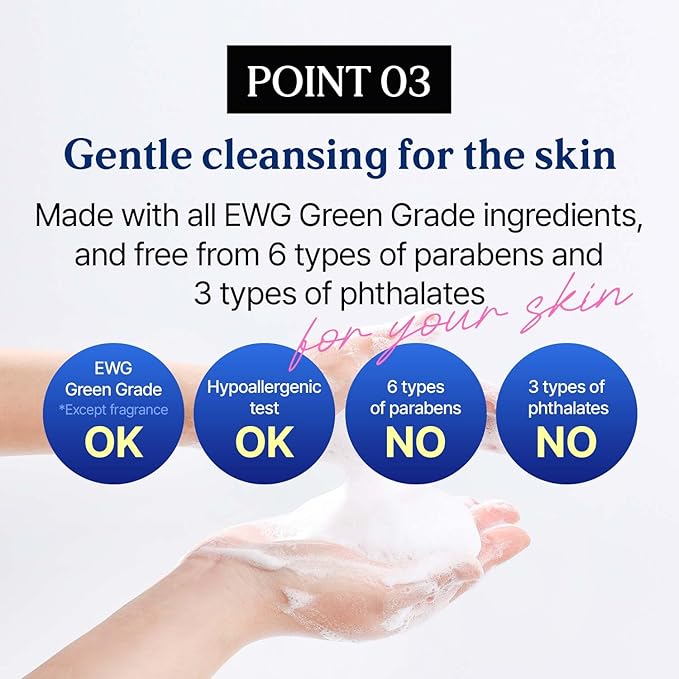 I'M SEOUL Cleansing Foam Gentle Micellar Facial Cleanser with Plant-Based Surfactants NB P-Complex Centella Beta-Glucan Hydrating Korean Face Wash 4.41 oz