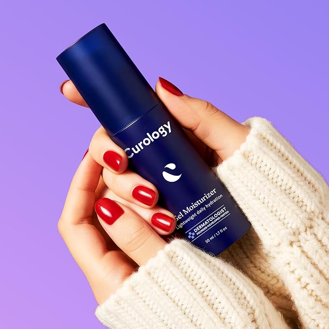 Curology Gel Face Moisturizer, Daily Face Lotion with Hyaluronic Acid, for Oily, Dry or Sensitive Skin, 1.7 fl oz