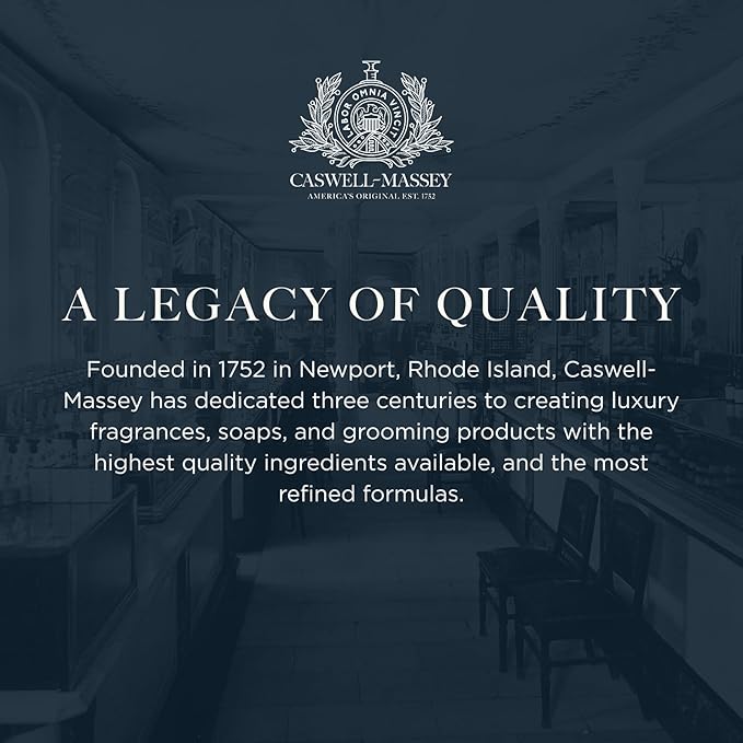 Caswell-Massey Natural Bar Soap Gift Set - Elixir of Love Scent - Romantic Triple-Milled Moisturizing Body Soap Bars for Women, Plant-Based Formula for Soft Skin, Made in USA, 3 x 3.5 oz