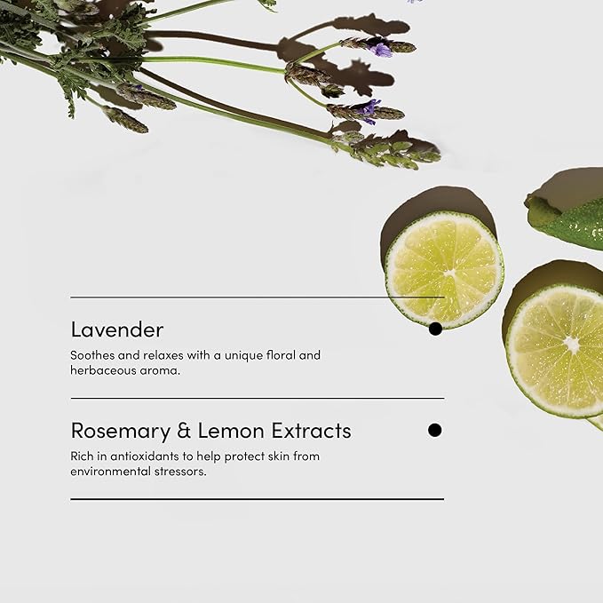 LATHER - Lavender Lime Natural Body Wash, 8 fl oz - Shower Gel Cleanser - Gentle Body Soap - Essential Oils - Chamomile, Ginseng, Rosemary - All Skin Types, Vegan, Cruelty Free - Beauty & Skincare