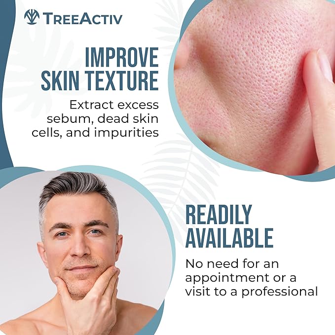 TreeActiv Pimple Popper Tool Kit with Face Wash and Acne Patches, Professional Blackhead Remover Tools Facial Kit, Stainless Steel Blackhead Extractor Tool, Blemish Blackhead & Whitehead Pimple Extr