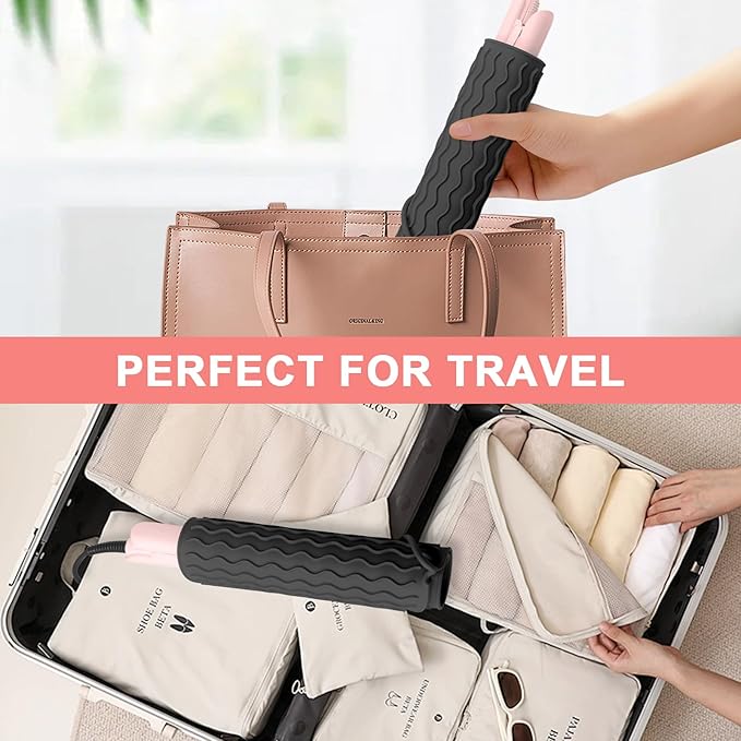 Plus Size Silicone Heat Resistant Mat, Portable Travel Hot Tools Pad Cover for Curling Iron, Flat Iron, Hair Straightener and Other Hair Styling Tools(12.0" x 9.0")