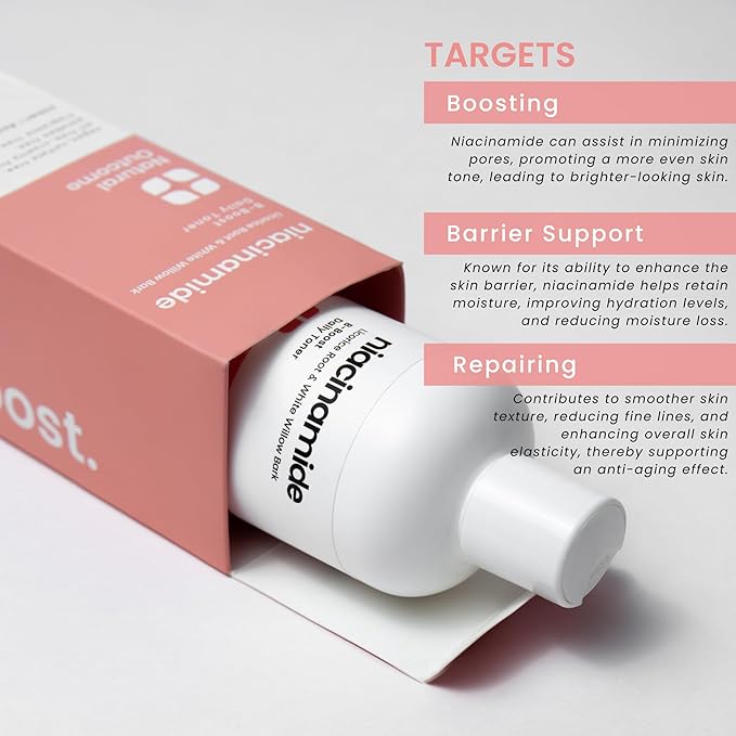 Natural Outcome Niacinamide Toner for Face | Radiance Boosting Toner - with Salicylic Acid & Aloe Vera | Advance Toning Solution Rejuvenates Skin & Minimizes Pore Appearance | Fragrance Free | 8 oz