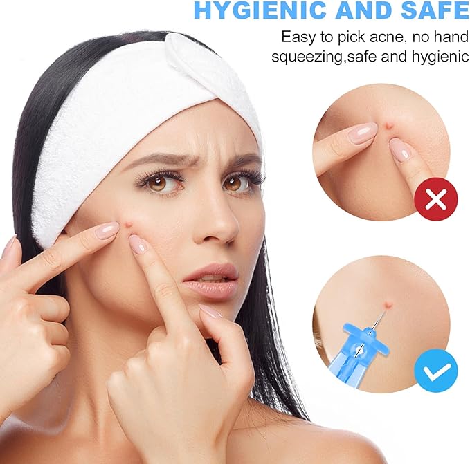 50PCS Disposable Acne Needle & 72 Dots Pimple Stickers - Ultrafine Pimple Popper Needle