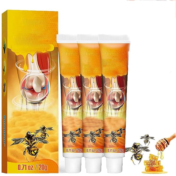 3PCS Beevenom New Bee Venom Professional Gel,Bee Venom Cream New,Propolis Professional Gel Joint Cream of Neck,Knee,Shoulder,Waist,Leg
