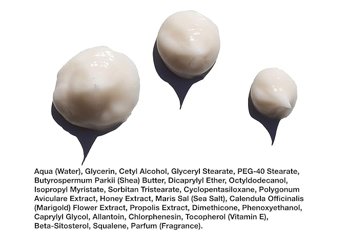 Hey Honey Hand Cream for Extremely Dry Cracked Hands & Elbows - Instant Relief with Shea Butter, Honey & Propolis - Cracked Skin Repair Moisturizer - Fast Absorbing 2.2 Oz