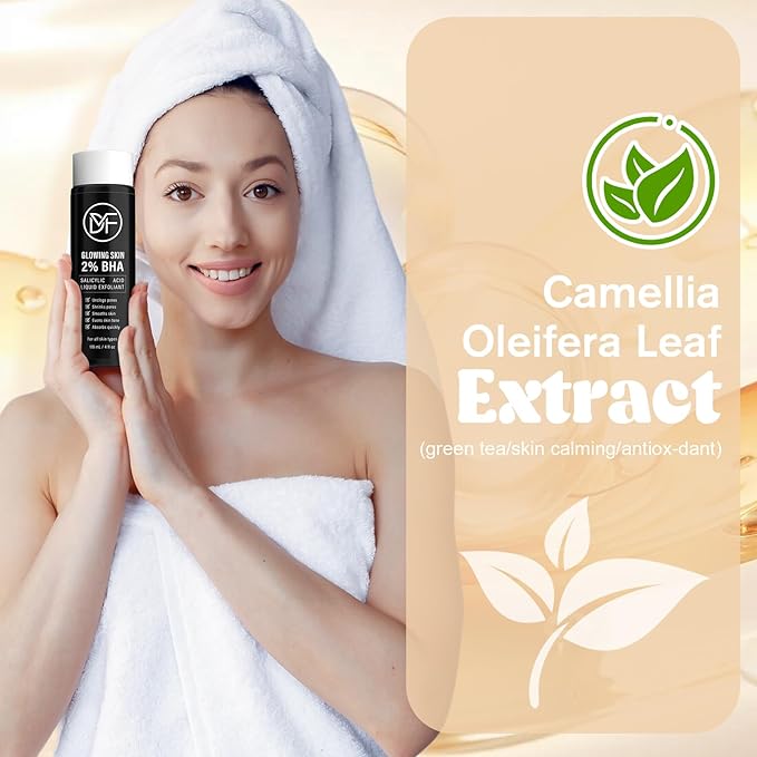 2% BHA Salicylic Acid Liquid Exfoliant Serum For Blackhead Removal,Unclog Pores,Smooths skin118mL 4 fl OZ Face Exfoliator For Facial Skin Care