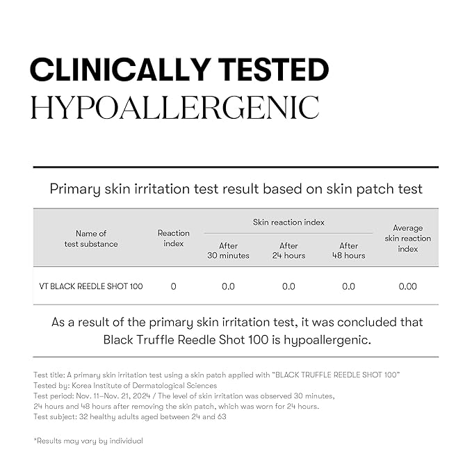 VT COSMETICS Black Truffle Reedle Shot 100 Serum with Black Truffle Extract & 24K Gold Spicule Microneedling Formula, Korean Skincare, 1.69 fl oz(50ml)