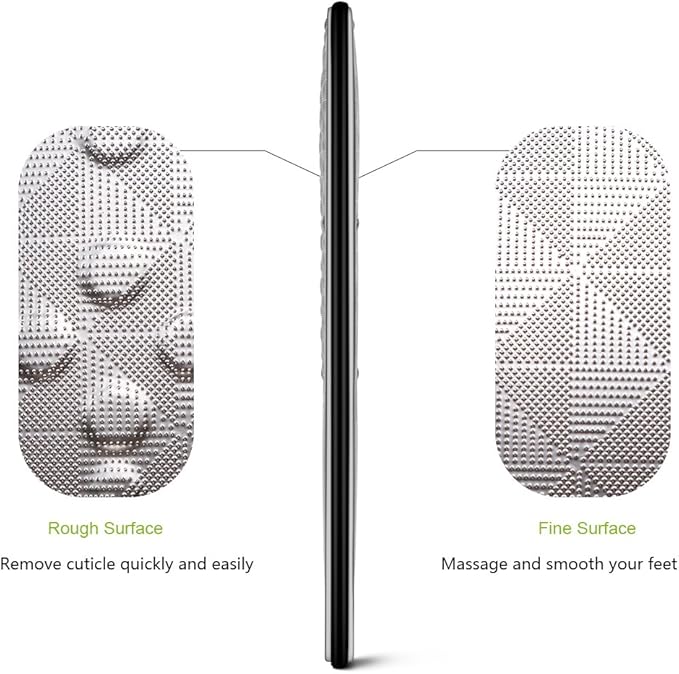 BEZOX Professional Foot File Callus Remover, Double Sided Pedicure Rasp for Cracked Heel and Dead Foot Skin - Heavy Duty Surgical Grade Stainless Steel - W/Cloth Storage Bag & Gift Box