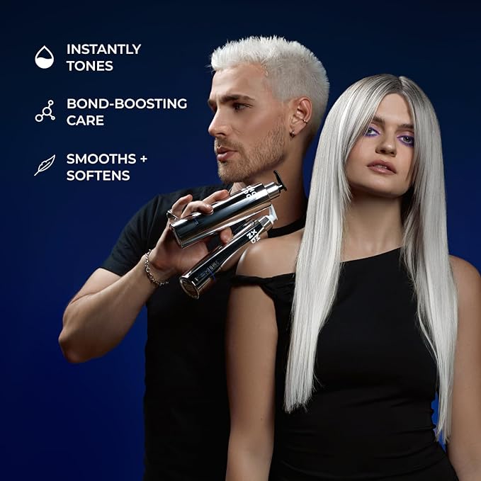 XMONDO Hair Supernova Blonde Toning Conditioner | Vegan Formula with Vegetable Proteins, Jojoba Oil, and Violet Pigments to Replenish, Restore, and Reduce Yellow Tones in Blonde Hair, 8 Fl Oz 1-Pack