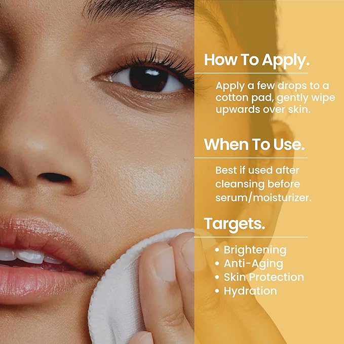 Natural Outcome C-Brilliance Vitamin C Toner for Face Daily Witch Hazel Facial Astringent with Kakadu Plum and Bilberry Fruit 8 oz Vegan, Fragrance Free