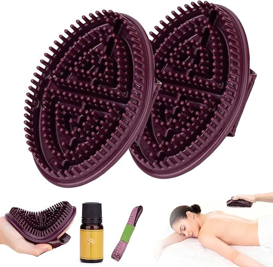 2 PCS Meridian Massage Brush, Meridian Brush for Belly, Stomach, Beauty Salon Professional Custom Massage Comb, Full Body Relaxation Comb Tools