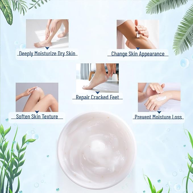 Urea Cream 42% plus Salicylic Acid 2%, Urea Foot & Hand Creamfor Dry Cracked Heels Feet Knees Elbows Hands, Foot Dead Skin Cuticle Callus Remover Toenail Softener, Skin Barrier Repair Cream