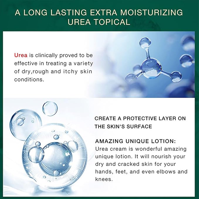 Urea Cream 42% plus Salicylic Acid 2%, Urea Foot & Hand Creamfor Dry Cracked Heels Feet Knees Elbows Hands, Foot Dead Skin Cuticle Callus Remover Toenail Softener, Skin Barrier Repair Cream