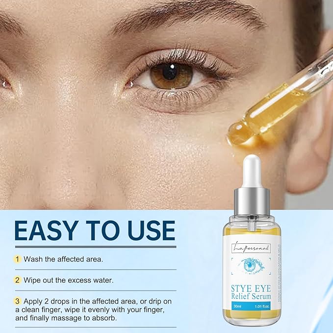 LA.PERSONAL Eye Serum, Eye Relief Serum for Reducing Irritation, Moisturizing 1.01 Fl oz/30 Ml