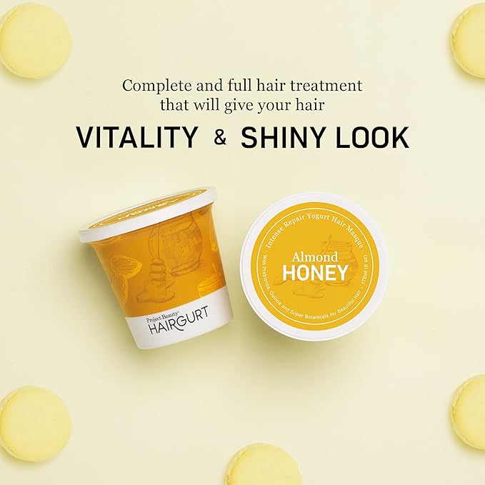 Intense Repair Almond-Honey Conditioner Set, Natural 3-Piece - Shampoo, Conditioner, Hair Mask for Dry, Damaged, Frizzy Hair & Growth, 8.0 fl oz