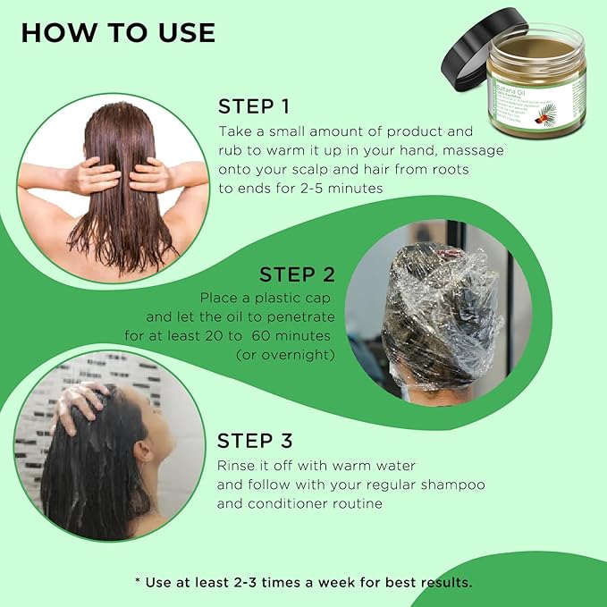 Mysense Raw Batana Oil for Hair Growth, 100% Natural Pure and Unrefined Dr. Sebi Oil, Scalp Care for Women & Men, Prevent Loss, Promote Thickness, 60 g