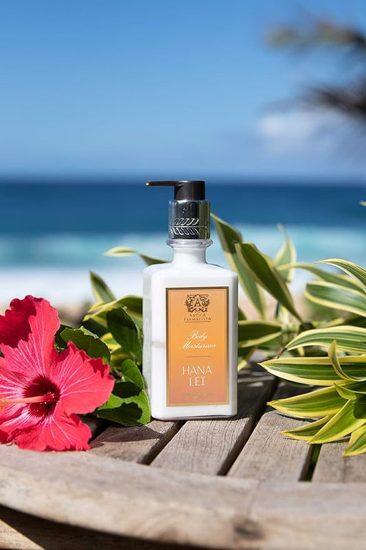 Antica Farmacista Body Moisturizer - Scented Moisturizing Lotion with Aloe Vera, Green Tea & Sweet Almond Oil - Luxury Gift for Any Occasion - Hana Lei, 10 fl oz