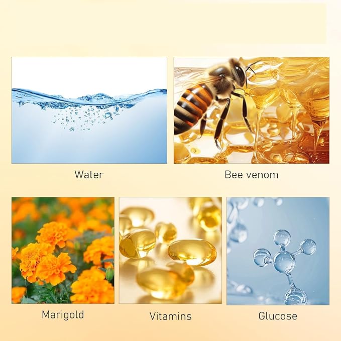 2 Bottles Bee Venom Joint Cream, Naturaly Soothing Balm for Knee, Neck, Back & Hands