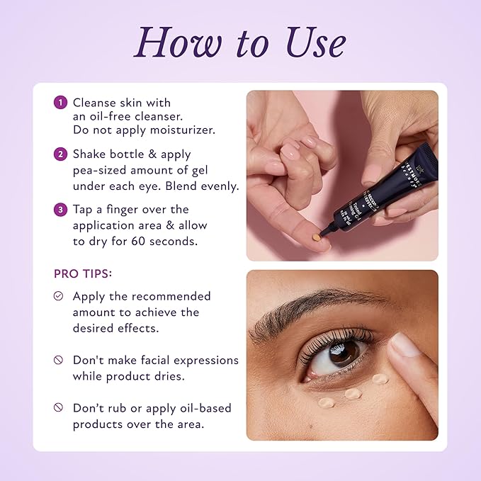 Westmore Beauty 60 Second Effects Tinted Firming Gel - Under Eye Cream For Puffiness And Bags Under Eyes - 20 mL Medium to Deep - 0.68 Fl Oz