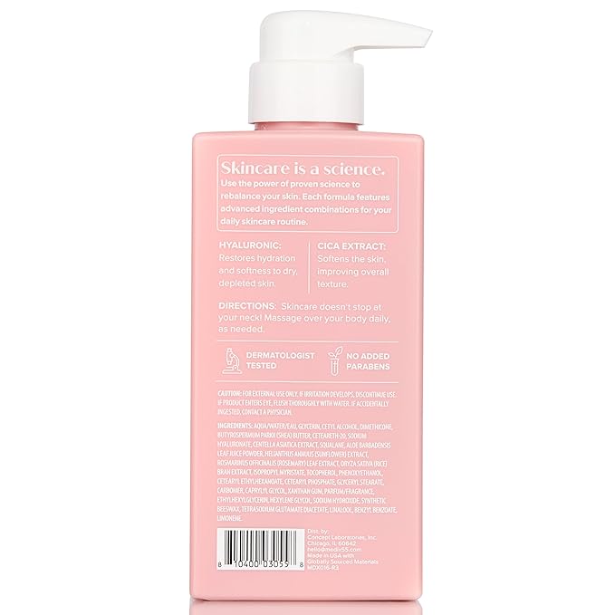 Medix 5.5 Retinol Body Lotion + Hyaluronic Acid Cream, Moisturizer Body & Face Lotion Set | Hydrating + Firming Lotion For Stretch Marks, Wrinkles, & Crepey Skin | Skin Care Products, 2pc Set