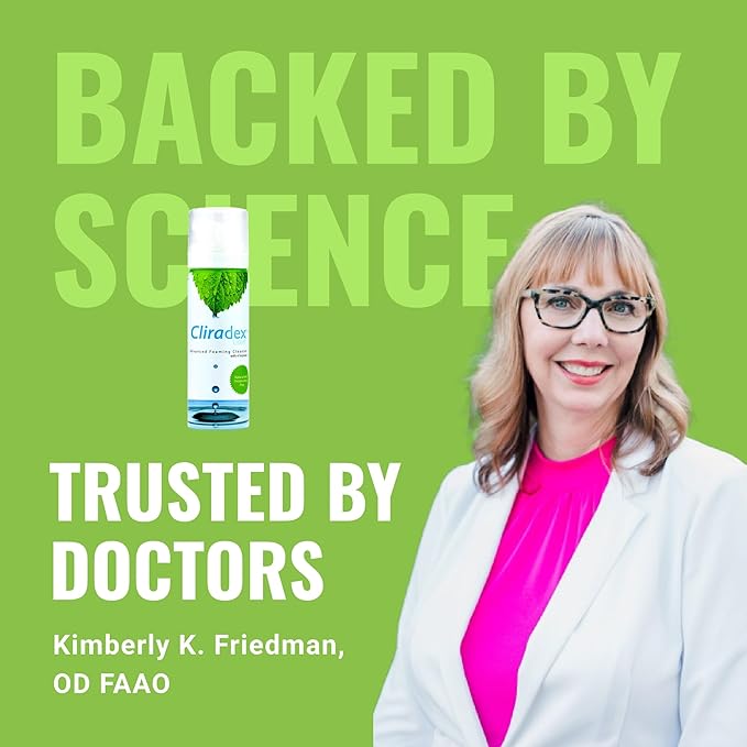 Foam - Gentle Eyelid Cleanser & Eyelash Conditioner | Daily Facial Cleanser & Safe Solution for Eyelid Hygiene - 1.5oz 4-Terpineol Formula