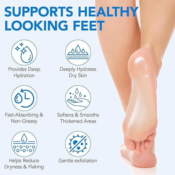 Urea Cream, Intensive Foot Repair Stick 60% Urea with 2% Salicylic Acid Heel Balm Stick, Maximum Strength Callus Remover Foot Care Cream for Cracked Heels, Dry Feet & Rough Skin