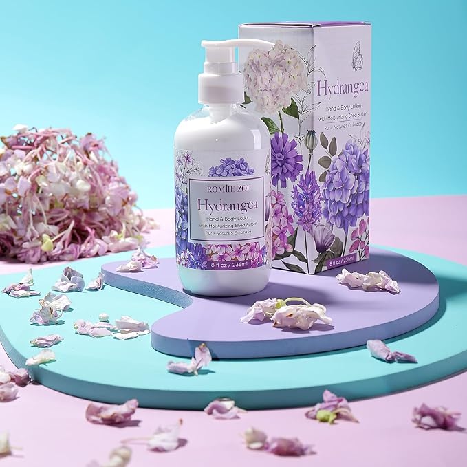 ROMIIE ZOI Daily Hand & Body Lotion with Moisturizing Shea Butter - Hydrangea - 236 ML / 8 FL OZ