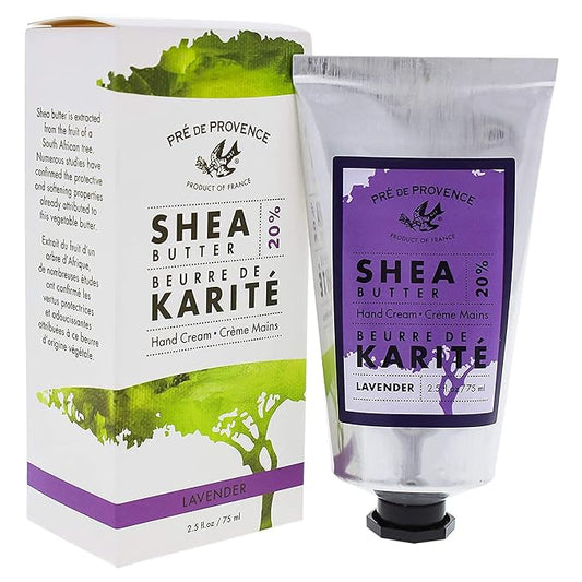 Pre de Provence Beurre De Karité Moisturizing Collection, Shea Butter Enriched Nourishing, Hand Cream, 75ML, Lavender