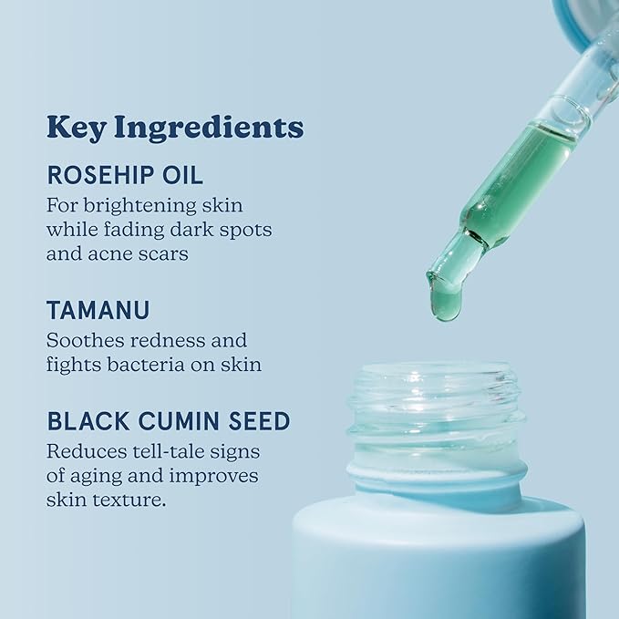 Blume Treat & Fade Acne Skin Care Set - 2-Step Acne Scar Treatment & Dark Spots Face Care - Meltdown Face Oil & Milky Fade Vitamin C Serum - Helps Brighten Complexion & Repair Barrier (2 Count)