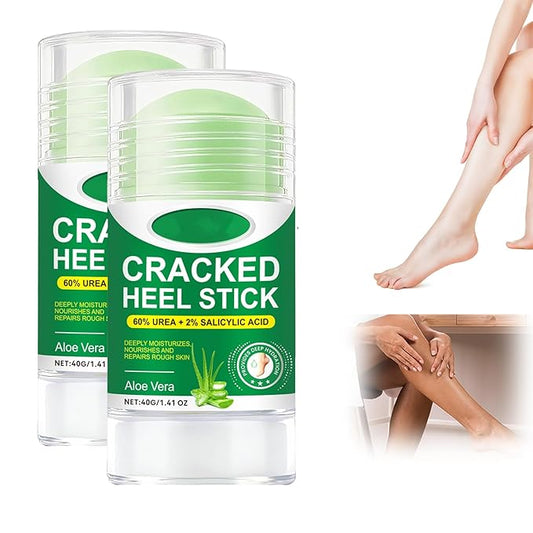 Urea Foot Care Stick 60% Urea with 2% Salicylic Acid, 2025 Upgraded Foot Cream for Dry Cracked Feet, Knees, Elbows, Hands, Foot Lotion Heel Stick for Men Women (Aloe Vera)