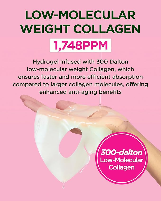 CKD Pore-Tightening & Firming Face Mask (10ea) – Korean Hydrogel Sheet Mask for Glass Skin, Minimizes Pores & Boosts Firmness with 3rd Retinal & Low Molecular Collagen, Korean Skincare