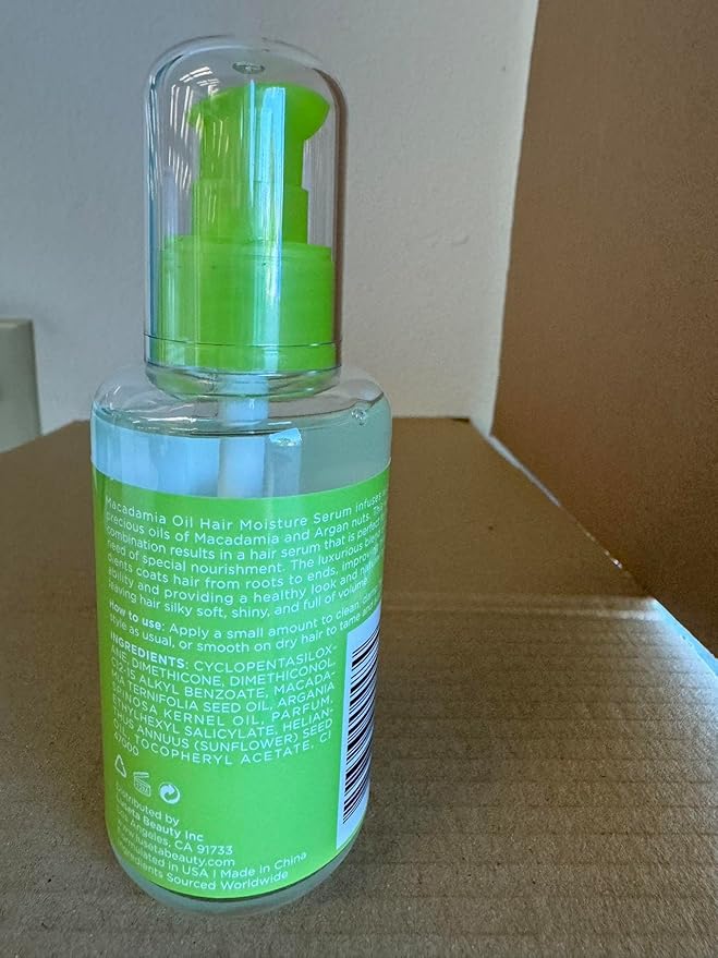 Luseta Macadamia Oil Hair Moisture Serum Nourishing & Revitalizing for Normal and Dry Hair 3.38oz