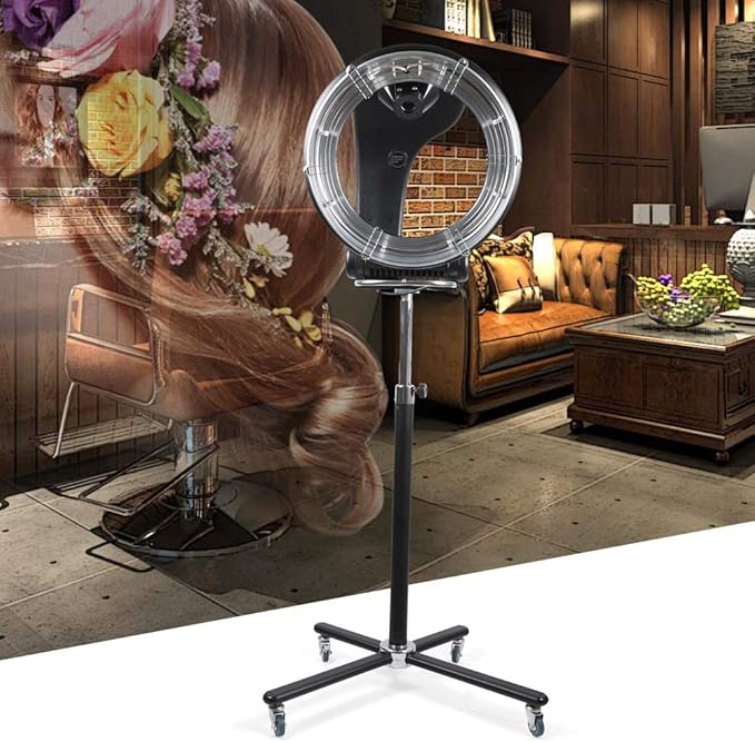 3 in 1 Hair Dryer, Orbiting Infrared Hair Dryer, Halo Roller Ball Hair Color Processor, 850w, For Home and Salon, Black