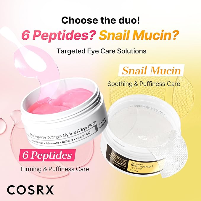 COSRX Snail Mucin Peptide Under Eye Cream, 0.84 fl oz, 73.7% Snail Mucin and Niacinamide, Eye Care, Eye Cream Anti Aging, Dark Circles, Korean Skin Care, Stocking Stuffers for Women