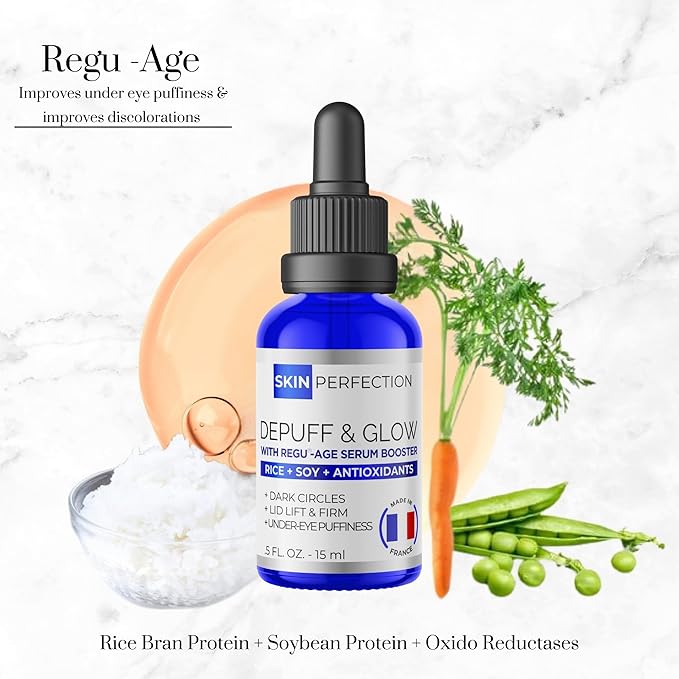 Skin Perfection Regu Age Anti-aging Serum Booster Diy Dark-circle Treatment Reduce Puffiness Firming Improve Under Eye Mix in Any Eye Cream Natural Peptides