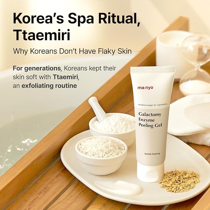 MANYO Galactomy Enzyme Peeling Gel, Face and Body Scrub, Dead Skin Remover, Blackhead Remover, Korean Exfoliating Gel, Korean Skin Care, 2.5fl oz (75ml)