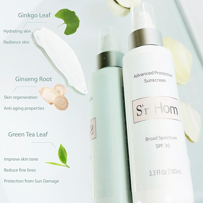 Advanced Protection Sunscreen, Broad Spectrum SPF 30, Ginkgo and Green Tea Extracts