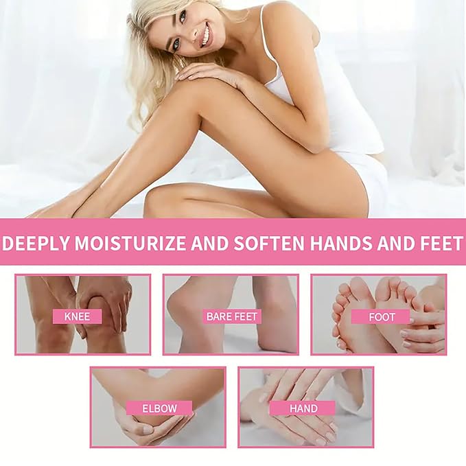 Peach Hand and Foot Cream Stick, Cracked Heel Stick Foot Cream with 10% Urea for Hydrates and Repairs Rough, Dry, Thick & Cracked Skin, Callus Remover, Soothing Skin Care for Women and Men 1.41oz