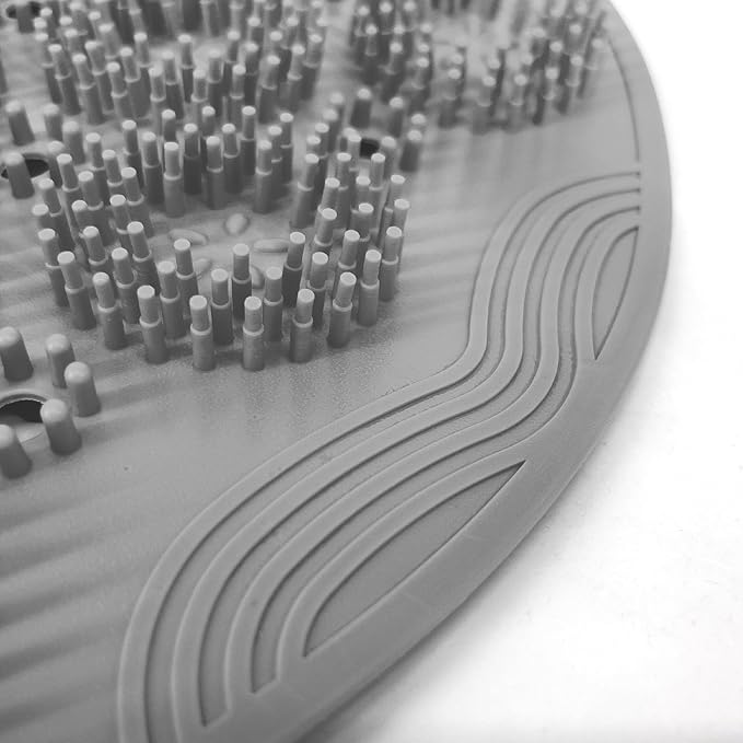 4-Pack Bath Scrubber Mat for Back Scrubbing and Foot Exfoliation - Dual-Use Shower Mats with Non-Slip Suction Cups - Soft, Durable, and Hygienic - Perfect for Full-Body Cleansing and Comfort