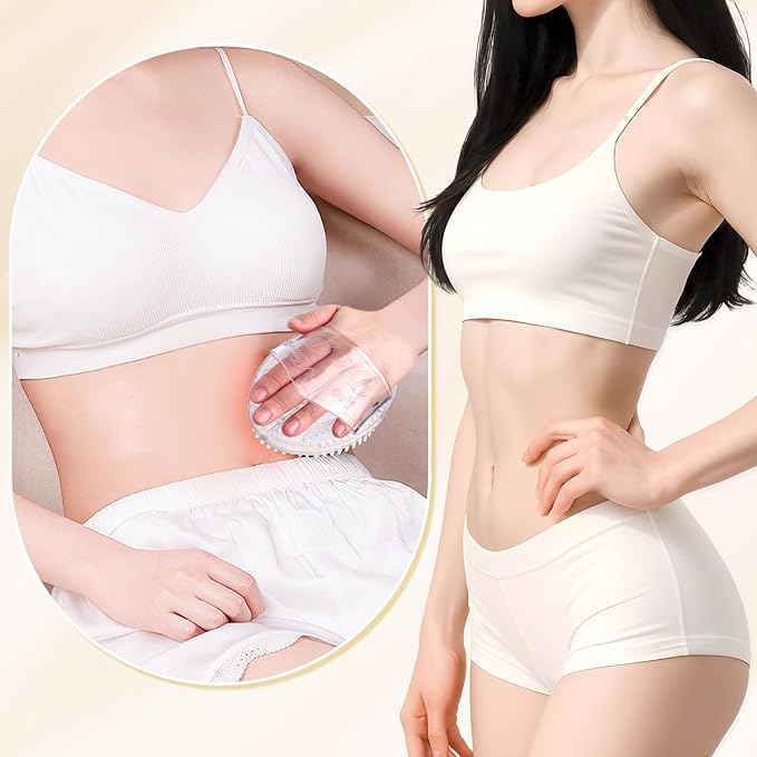 2Pcs Meridian Brush Massage Body Brush,2026 Upgraded Meridian Massage Brushes with 10 ML Essential Oil,Full Body Relaxation Cellulite Massager Brushes for Arms,Belly,Back,Legs