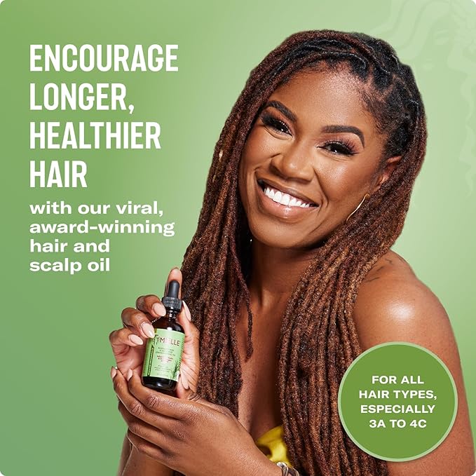 Mielle Organics Rosemary Mint Strengthening Hair Oil and Shampoo