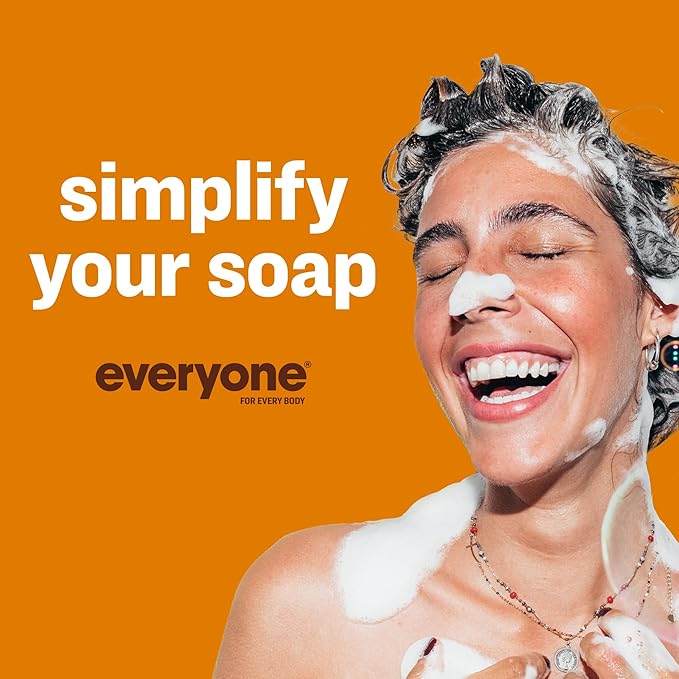 Everyone 3-in-1 Soap, Body Wash, Bubble Bath, Shampoo, 32 Ounce (Pack of 2), Cedar and Citrus, made with Essential Oils for Men and Women