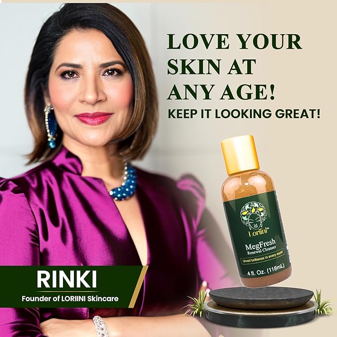 MegFresh Facial Cleanser | Made in USA | Exfoliating Face Scrubber With Aloe, Papaya, Natural Fruit Extracts | Face Wash for Acne & All Skin Types | Revitalizing Skin Care for Women – 4oz