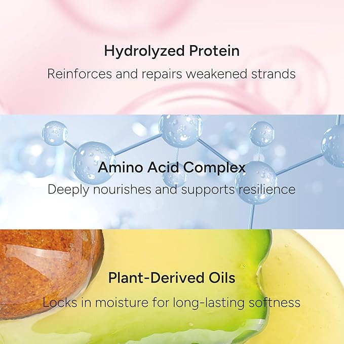 Scented Repair Treatment Mask – Protein-Enriched Deep Repair for Damaged Hair – 17 Amino Acids, Botanical Oils, Shea Butter & Ceramide – Korean Hair Conditioner, Baby Musk, 100 ml / 3.4 fl oz