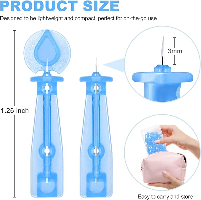 50PCS Disposable Acne Needle & 72 Dots Pimple Stickers - Ultrafine Pimple Popper Needle