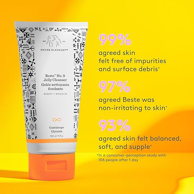 Beste No. 9 Jelly Cleanser by Drunk Elephant for Unisex - 5 oz Cleanser
