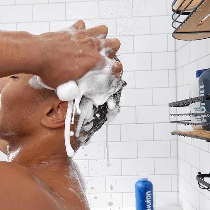 Huron Men's Shampoo | Cleansing & Hydrating Formula | Citrus, Fresh Juniper & Aromatic Greens Scent | Strengthens Hair | Sulfate-Free, Paraben-Free | Argan Oil, Aloe, Peppermint | 11.7 Fl Oz